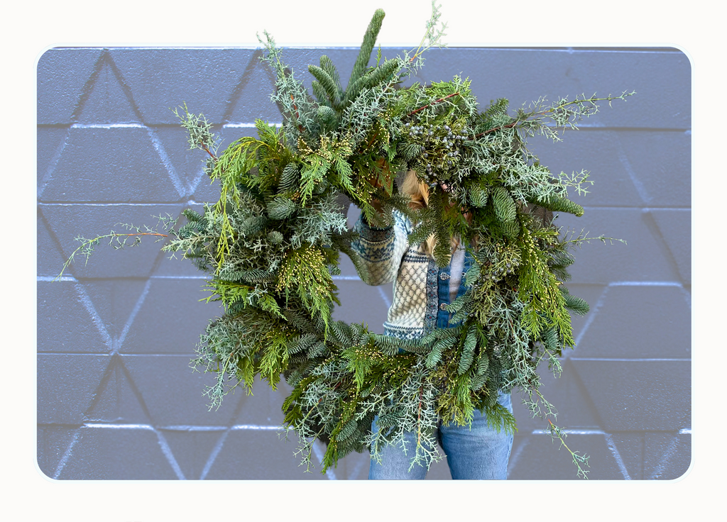 Evergreen wreaths <br>December 6th & 13th