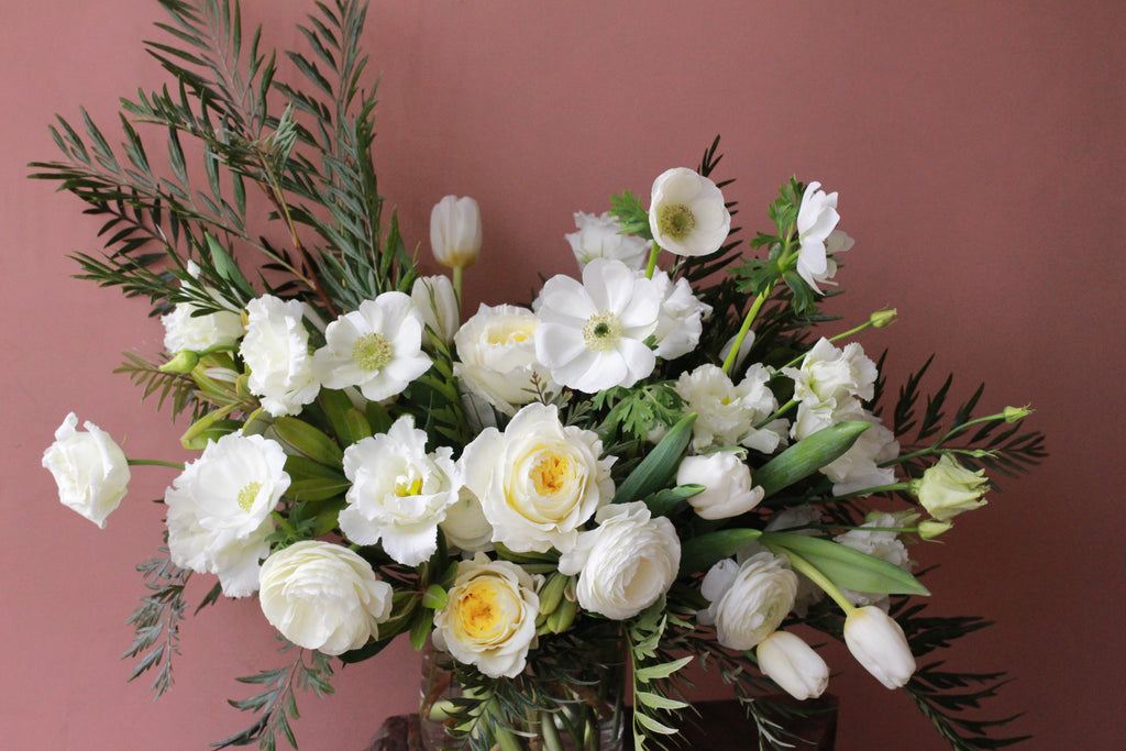 Portland Florist Delivery Plants Local Flower Arrangement Sympathy White Locally Made