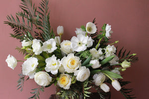 Portland Florist Delivery Plants Local Flower Arrangement Sympathy White Locally Made funeral wedding